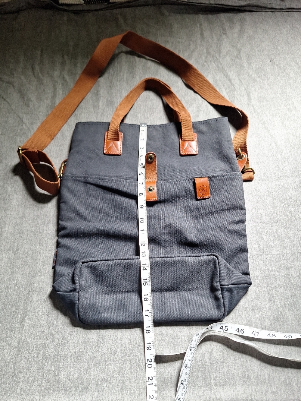 Tourbon  Canvas Clip-on Quick-release Bike Panniers Versatile Shoulder Bag - Picture 8 of 16